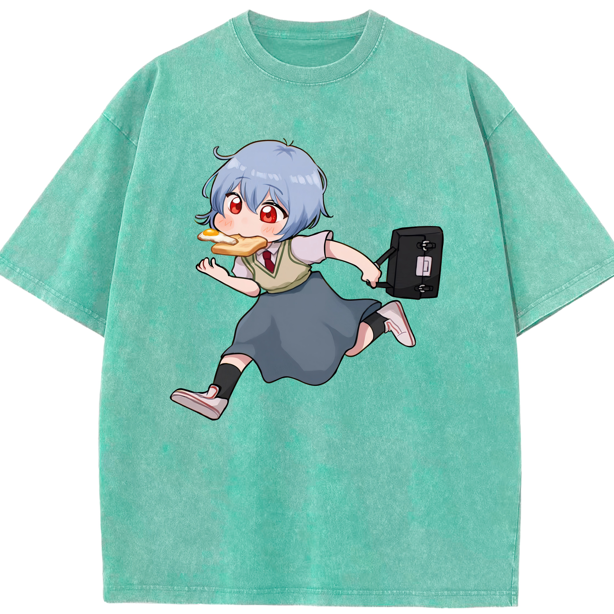 （画像用） EVA 新世紀エヴァンゲリオン 綿100% ヴィンテージ風 半袖Tシャツ（フロントプリント）